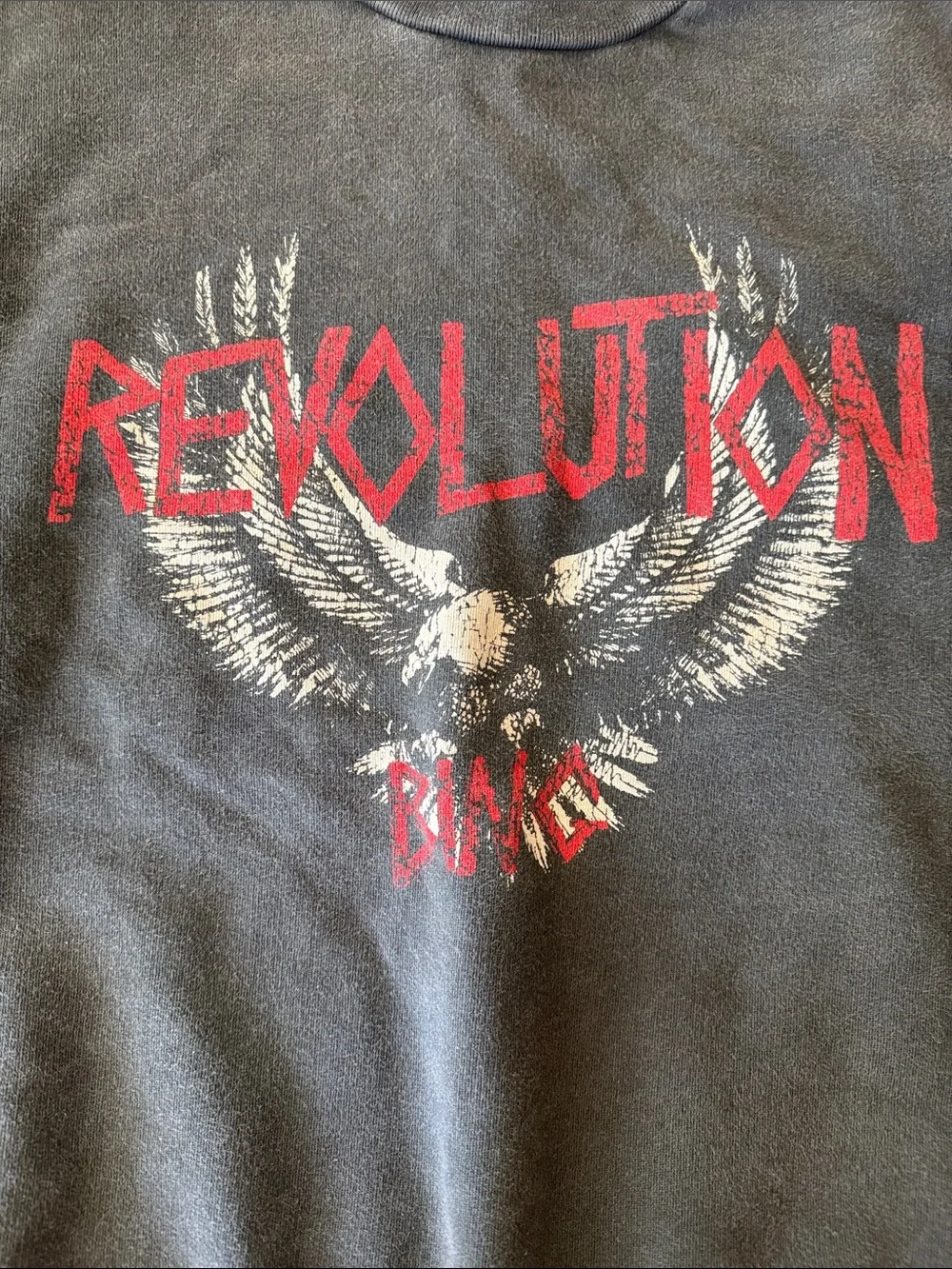 Anine Bing Graphic Gray Saint Revolution Sweatshirt Size S - Picture 5 of 9